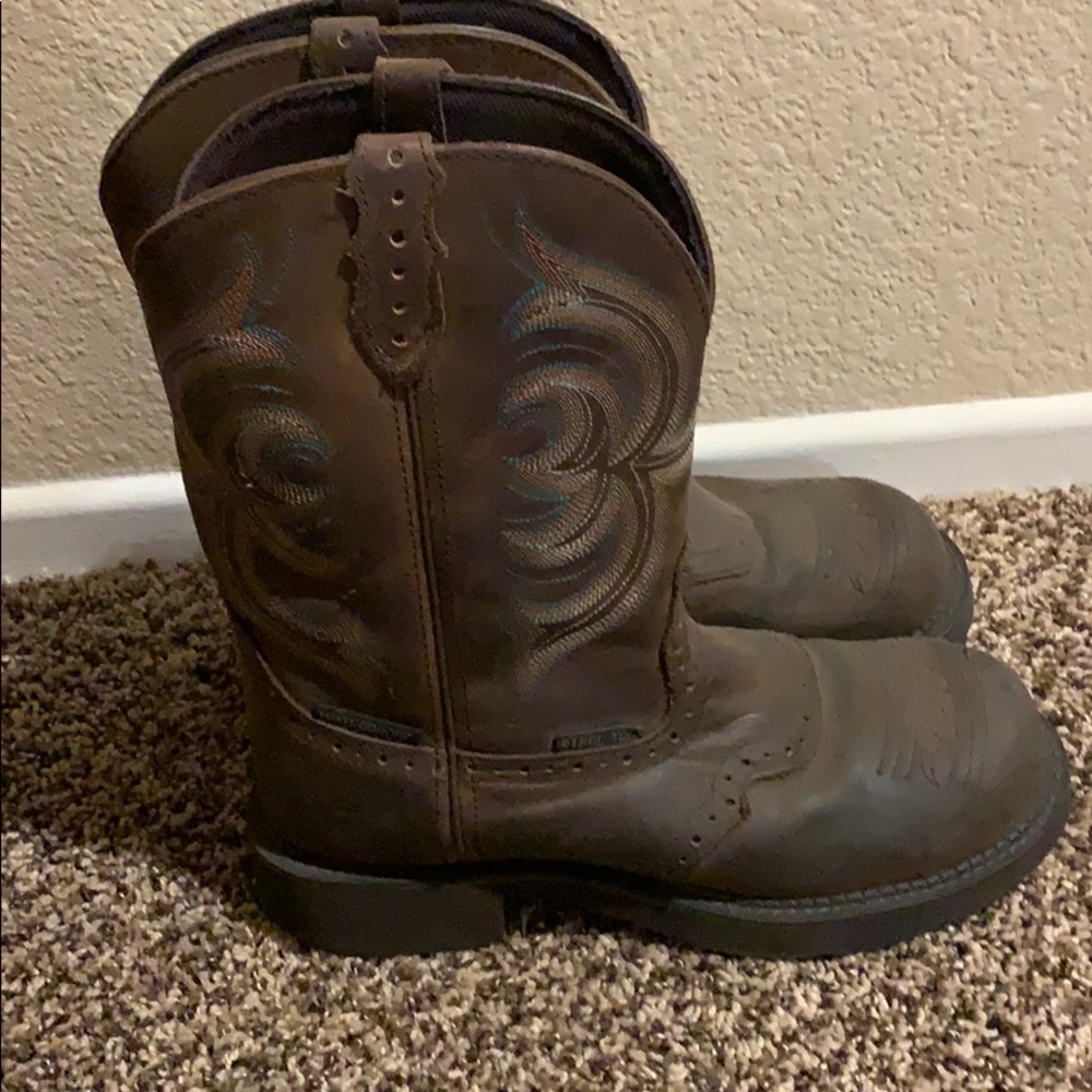 Women’s Justin gypsy steel toe boots